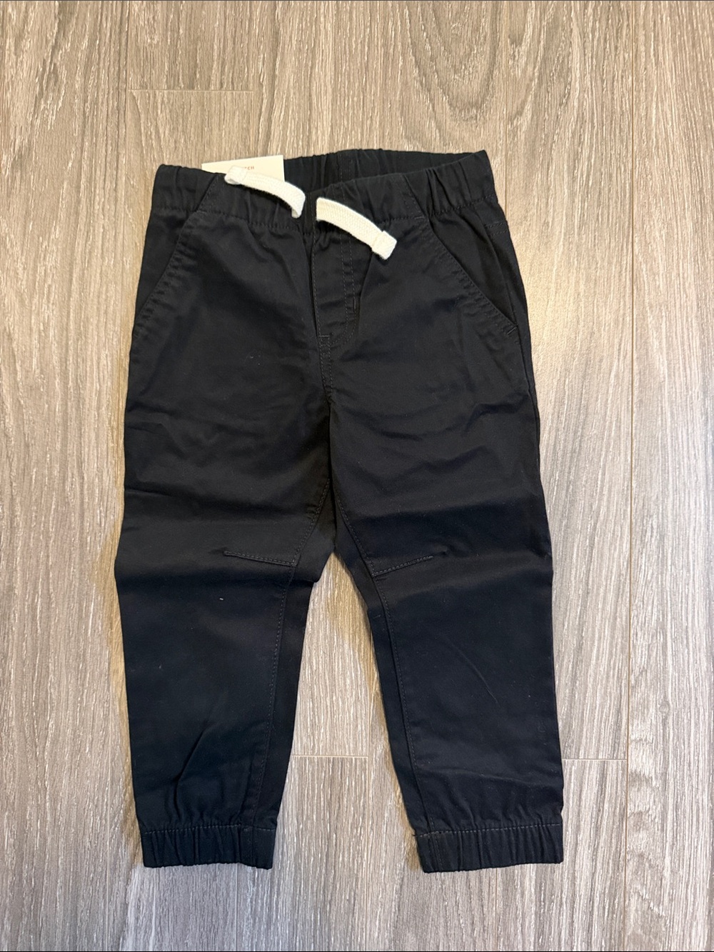 NWT Cat & Jack Kids Black Jogger Pants with Drawstring